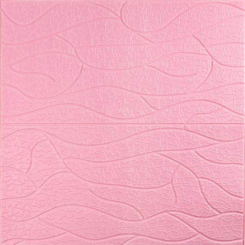 Панель 3D Pink Sticker Wall 700х700х6 мм Рожевий (D) SW-00001950