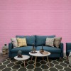 Самоклеюча декоративна 3D панель під рожеву цеглу в рулоні 20 м 3D Loft 20000x700x3мм