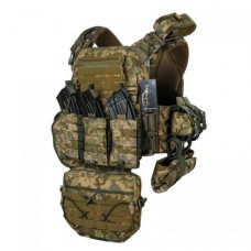 Плитоноска тактична зі швидким скиданням з підсумками No Brand Warmor Gen.3 Pro Max One Size Піксель (2396567746)