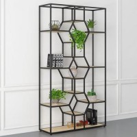 Стелаж для зберігання в стилі Loft NS-1744 2030x1200x300 мм Черный Стелаж для зберігання в стилі Loft NS-1744 2030x1200x300 мм Черный