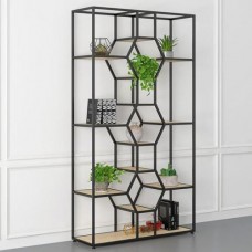 Стелаж для зберігання в стилі Loft NS-1744 2030x1200x300 мм Черный