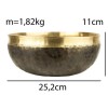 Співоча чаша Тибетська Singing bronze Ручна холодна ковка 25,2/25,2/11 см Антична Бронза (27389) в інтернет супермаркеті PbayMarket!