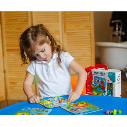 Мозаїка дерев'яна Vladi Toys Зоопарк ZB2002-02 Мозаїка дерев'яна Vladi Toys Зоопарк ZB2002-02