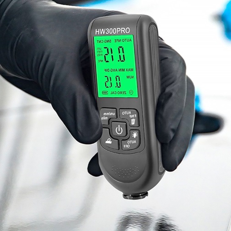 Товщиномір фарби для авто в діапазоні 0-2000 мкм Nectronix HW300pro, чорний