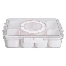 Контейнер для зберігання на 8 відсіків YIWU 31х24х7 см Білий (HP-27-3)