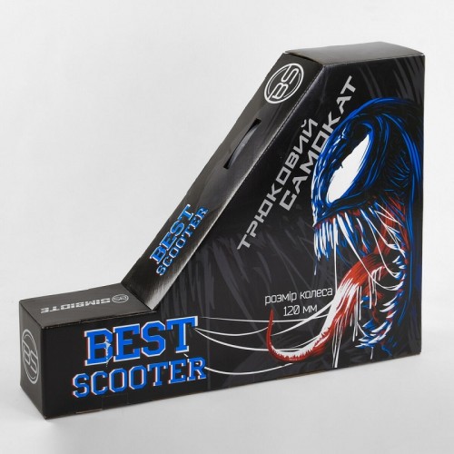 Самокат трюковий Best Scooter Simbiote HIC-система ПЕГІ алюмінієвий диск та дека Black (102305) Самокат трюковий Best Scooter Simbiote HIC-система ПЕГІ алюмінієвий диск та дека Black (102305)