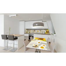 Наклейка вінілова на стіл Zatarga «Ніжні Ромашки 02» 600х1200 мм Z180332st