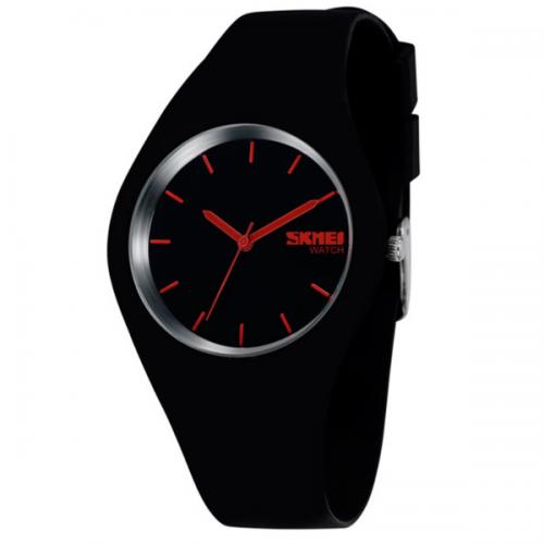 Наручний годинник жіночий Skmei Rubber Black 9068 Чорний (366) Наручний годинник жіночий Skmei Rubber Black 9068 Чорний (366)