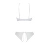 Комплект: бра, трусики з ажурним декором та відкритим кроком Ursula Set white L/XL — Passion в інтернет супермаркеті PbayMarket!