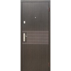 Двері вхідні в квартиру Грета двоколірна Ваш ВиД Венге / Ясень білий структурний 860/ 960х2050х75 Ліве/Праве