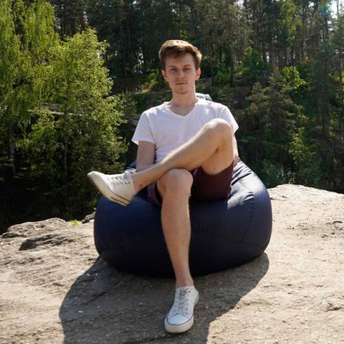 Крісло Мішок Груша Оксфорд 300 120х85 Студія Комфорту Стандартний синій Крісло Мішок Груша Оксфорд 300 120х85 Студія Комфорту Стандартний синій