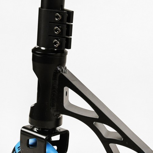 Самокат трюковий пеги алюмінієвий диск та дека колеса Best Scooter Reactor HIC-система PU Black and blue (112770)