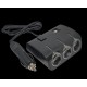 Розгалужувач для прикурювача Olesson 1506 на 3 гнізда + USB 12v-24V