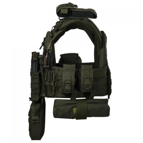 Плитоноска тактична зі швидким скиданням з підсумками No Brand Warmor Gen.3 Pro Max One Size Оливковий (2396567750)
