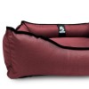 Лежак ліжко для собак та котів EGO Bosyak Waterproof S 65x55 Бордовий (спальне місце для собак та котів)