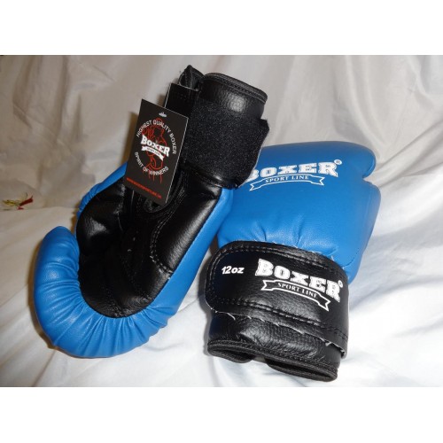 Боксерські рукавички 8 oz Boxer Синій (hub_dn7ir2) в інтернет супермаркеті PbayMarket!