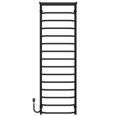 Рушникосушарка електрична Трапеція з полицею П15 500х1600 Deffi Чорний EF16 (C.TP.160.50.15.E.B.L.5)