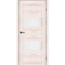 Дверне полотно MS Doors DAKOTA 90 см Дуб шампань скло сатин