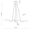 Люстра TK Lighting Helix Коричневий Чорний (TK4949)