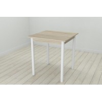 Стіл кухонний Ferrum-decor Агата 75x70x70 Білий ДСП Сонома 16мм (AGA0032) Стіл кухонний Ferrum-decor Агата 75x70x70 Білий ДСП Сонома 16мм (AGA0032)