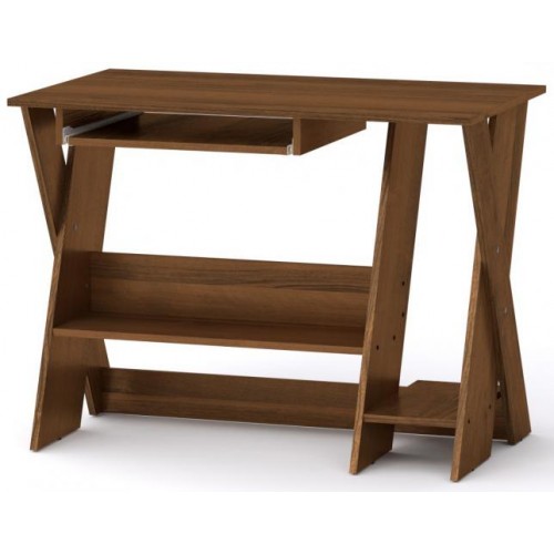 Стіл комп'ютерний СКМ-4 Компаніт Горіх екко (100х59х75 см) Стіл комп'ютерний СКМ-4 Компаніт Горіх екко (100х59х75 см)