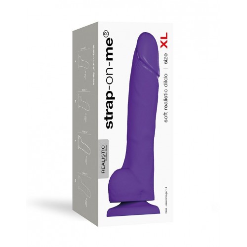 Реалістичний фалоімітатор Strap-On-Me SOFT REALISTIC DILDO Violet - Size XL в інтернет супермаркеті PbayMarket!