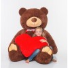 Плюшевий ведмедик з серцем Mister Medved Гаррі 200 см Бурий (037)