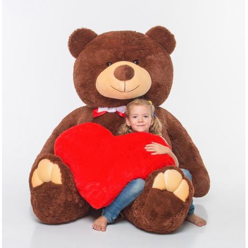 Плюшевий ведмедик з серцем Mister Medved Гаррі 200 см Бурий (037) Плюшевий ведмедик з серцем Mister Medved Гаррі 200 см Бурий (037)