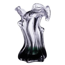 Ваза ручної роботи скляна YIWU Murano 15.5 см Зелений (HP-9-3)