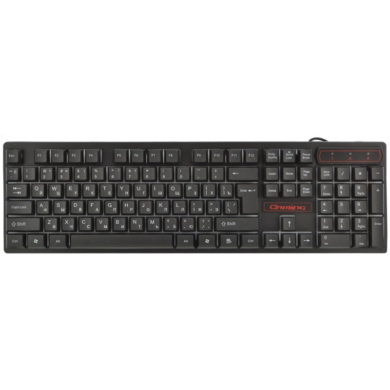 Ігрова клавіатура KeyBoard HK-6300TZ та мишка з RGB підсвічуванням Black