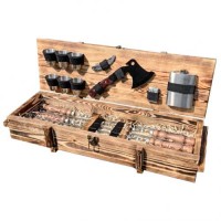 Набір шампурів Gorillas Market Витязь Gorillas BBQ у дерев'яній коробці (hub_gNpb25005) Набір шампурів Gorillas Market Витязь Gorillas BBQ у дерев'яній коробці (hub_gNpb25005)
