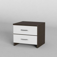 Тумба приліжкова Тиса Мебель ТП-104 Венге Білий 38x40x40 см