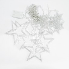 Гірлянда-штора Lugi Зірки розмір 3*0,7м 12 фігур синій (1733054BL)