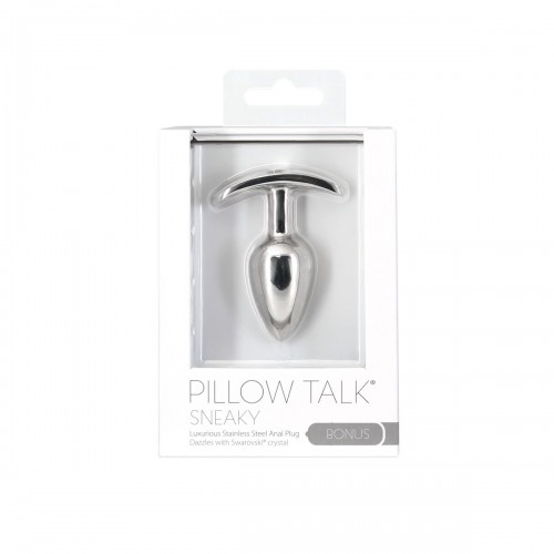 Анальна пробка Pillow Talk Sneaky Luxurious Stainless Steel Anal Plug із кристалом Swarovski в інтернет супермаркеті PbayMarket!