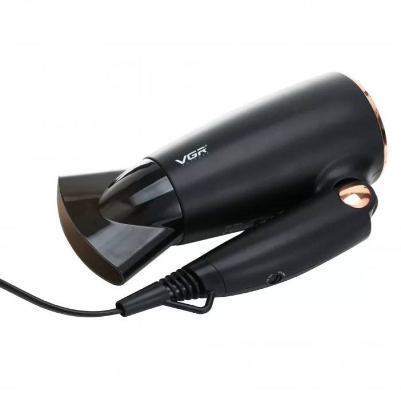 Фен для сушіння та укладання волосся зі складною ручкою VGR V-439