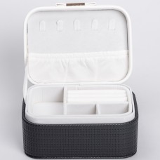 Скринька-органайзер для прикрас YIWU 15.5x11.5x8.5 см Чорний (HP-5-37B)