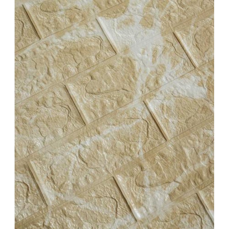Самоклеюча декоративна 3D панель Loft-Expert мармур капучино 700x770x5 мм