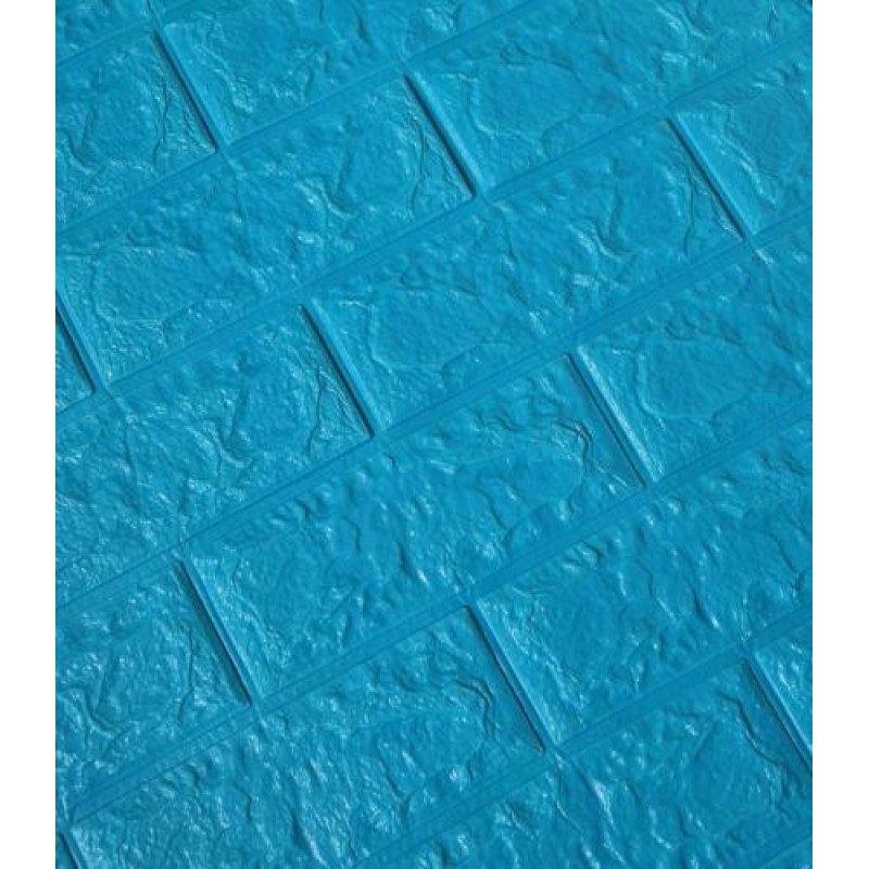 Самоклеюча декоративна 3D панель Loft-Expert цегла синє небо 700x770x5 мм