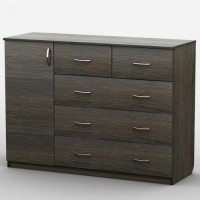Комод Тиса Мебель АКМ-41 2 Венге 90x60x120 см Комод Тиса Мебель АКМ-41 2 Венге 90x60x120 см