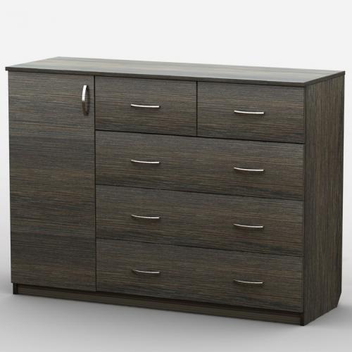 Комод Тиса Мебель АКМ-41 2 Венге 90x60x120 см Комод Тиса Мебель АКМ-41 2 Венге 90x60x120 см