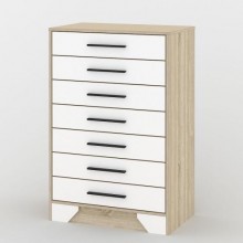 Комод Тиса Мебель 118 Дуб сонома Білий 110x40x73 см