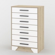 Комод Тиса Мебель 118 Дуб сонома Білий 110x40x73 см