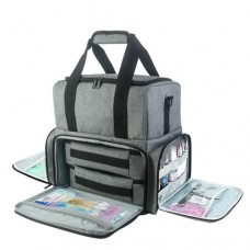 Сумка органайзер Max Manicure для зберігання манікюрного приладдя Сіра (IBH050S)