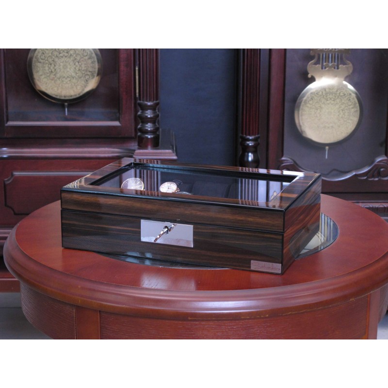 Шкатулка для зберігання годинників Salvadore WB/2386/10.EB 31,5х21х8,5 см Коричнево-чорний