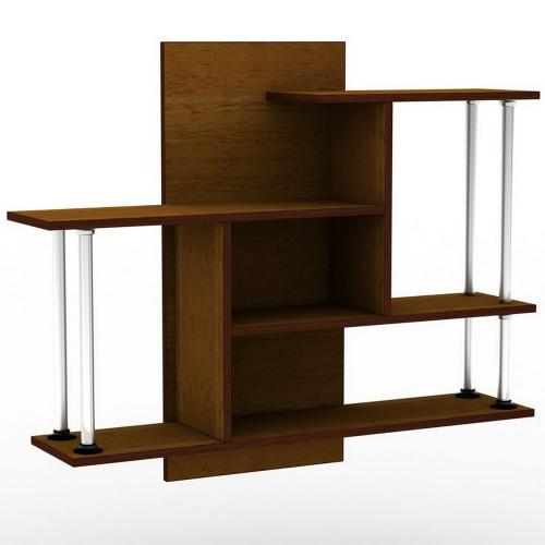 Полиця навісна Тиса Мебель ПУ-11 Яблоня локарно-темна 860x240x1050 мм Полиця навісна Тиса Мебель ПУ-11 Яблоня локарно-темна 860x240x1050 мм