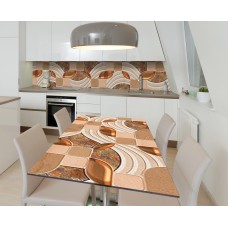 Наклейка 3Д вінілова на стіл Zatarga «Бурштинове зерно» 650х1200 мм (Z184177/1st)