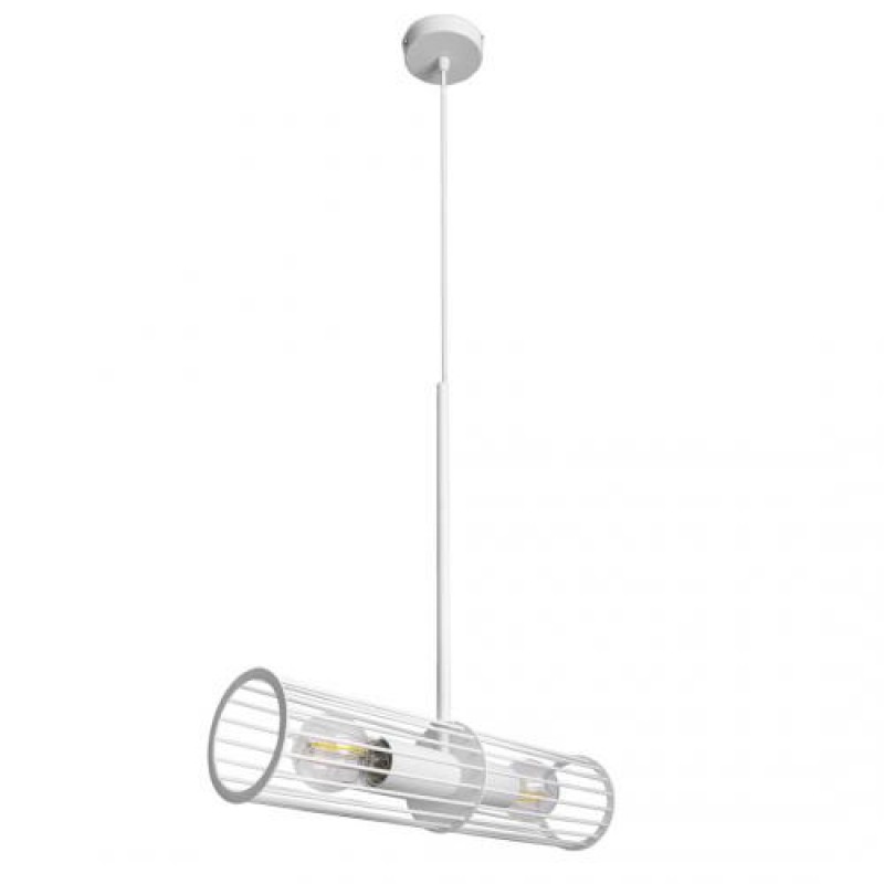 Світильник підвісний у лофт стилі MSK Electric Malta під лампу Е27 NL 1041 WH білий