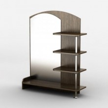 Дзеркало з полицями Тиса Мебель Венге 80x70 см