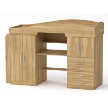 Двоярусне ліжко-горище Компанит Універсал-2 207,6х74,4х140,8 см Дуб сонома