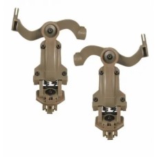 Тактичне кріплення чебурашки для навушників на шолом ARM Next S40 Койот